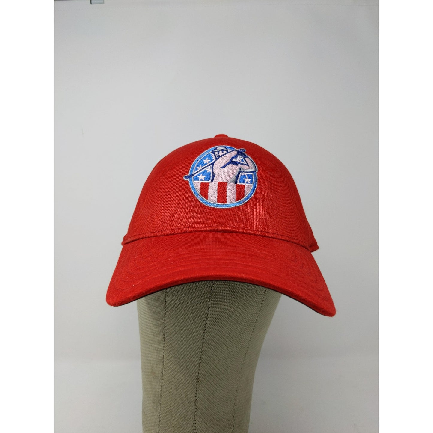 Seamless One Touch Q3 Outdoor Cap Strapback OSFM Golf Logo Embroidered Red