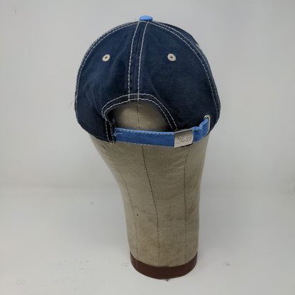 Cancun 74 Riviera Maya Slideback Hat Blue Embroidered Logo One Size Blue