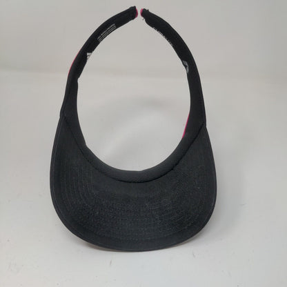 Adidas Climalite Women's Sun Visor Hat Cap Black Pink OSFA Embroidered Logo