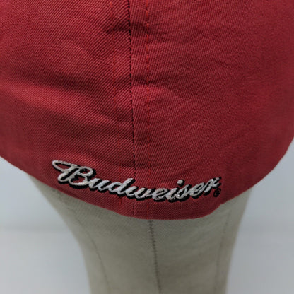 Chase Authentics Mens Budweiser Beer Hat Red OSFM Embroidered Logo