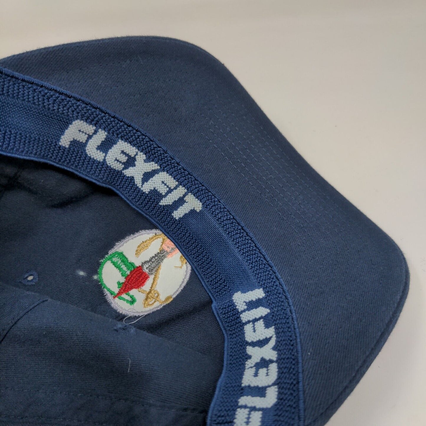 WearGuard Men's FlexFit Fitted Hat Blue OSFA Embroidered Anchor Logo