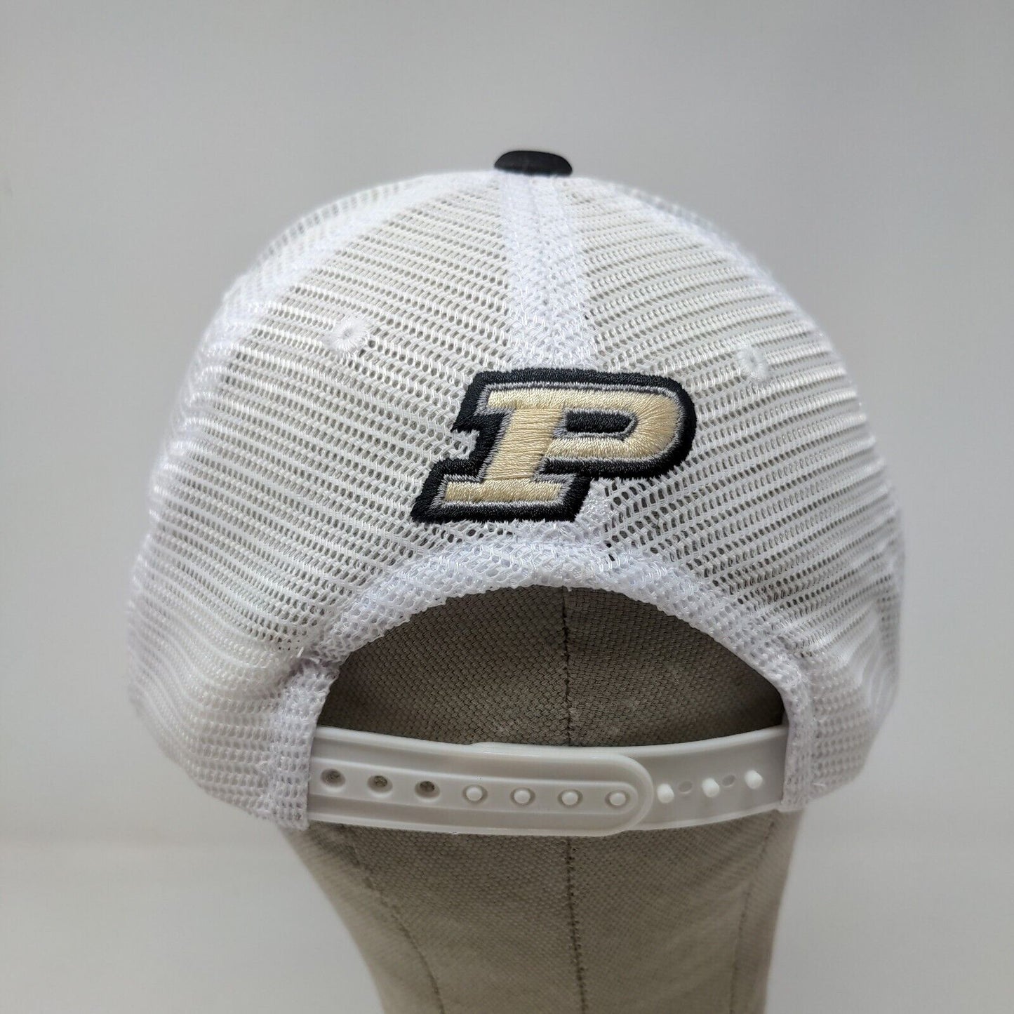Top of the World Men's Snapback Mesh Back Purdue Boilermakers Hat Black White