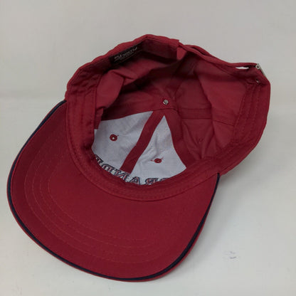 Sherry Resortwear Men's Slideback Hat Red Adjustable Embroidered Grandpa Logo