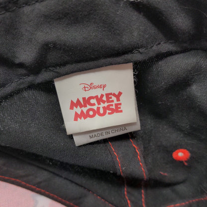 Disney Mickey Mouse Boy's Snapback Hat Black Red OSFA Graphic Logo
