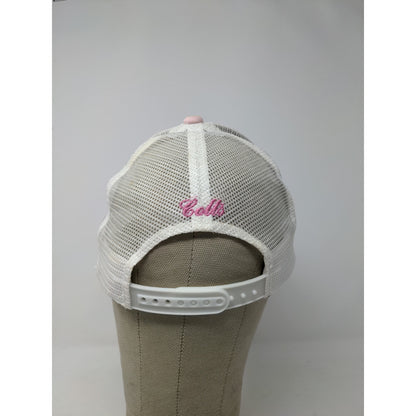 Womens NFL Indianapolis Colts Snapback Meshback Hat Pink & White Adjustable