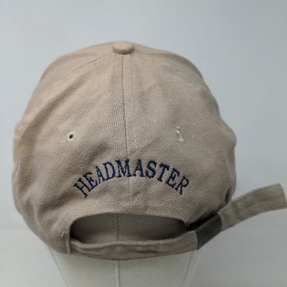 Port & Company Men's Slideback Hat Tan Adjustable NECA Headmaster Embroidered