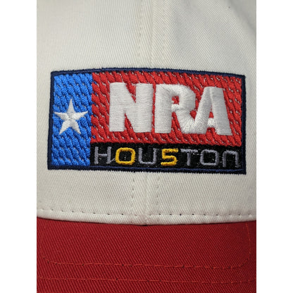 Mens NRA Houston 2005 Meetings and Exhibits Hat Strapback Red White & Blue