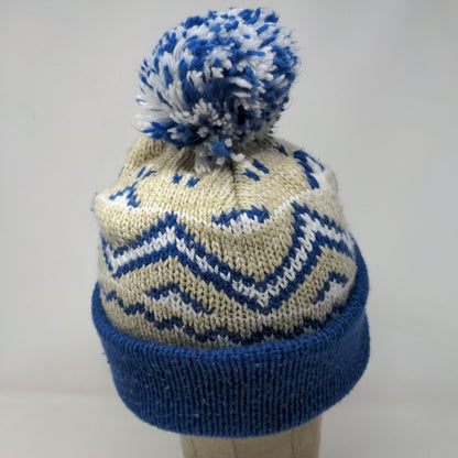 Reebok NFL Team Apparel Knit Beanie Hat Indianapolis Colts Blue Cream OSFA