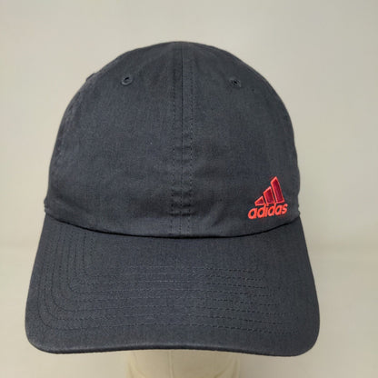 Adidas Climalite Men's Strapback Hat Gray Adjustable Cotton Poly Blend Logo