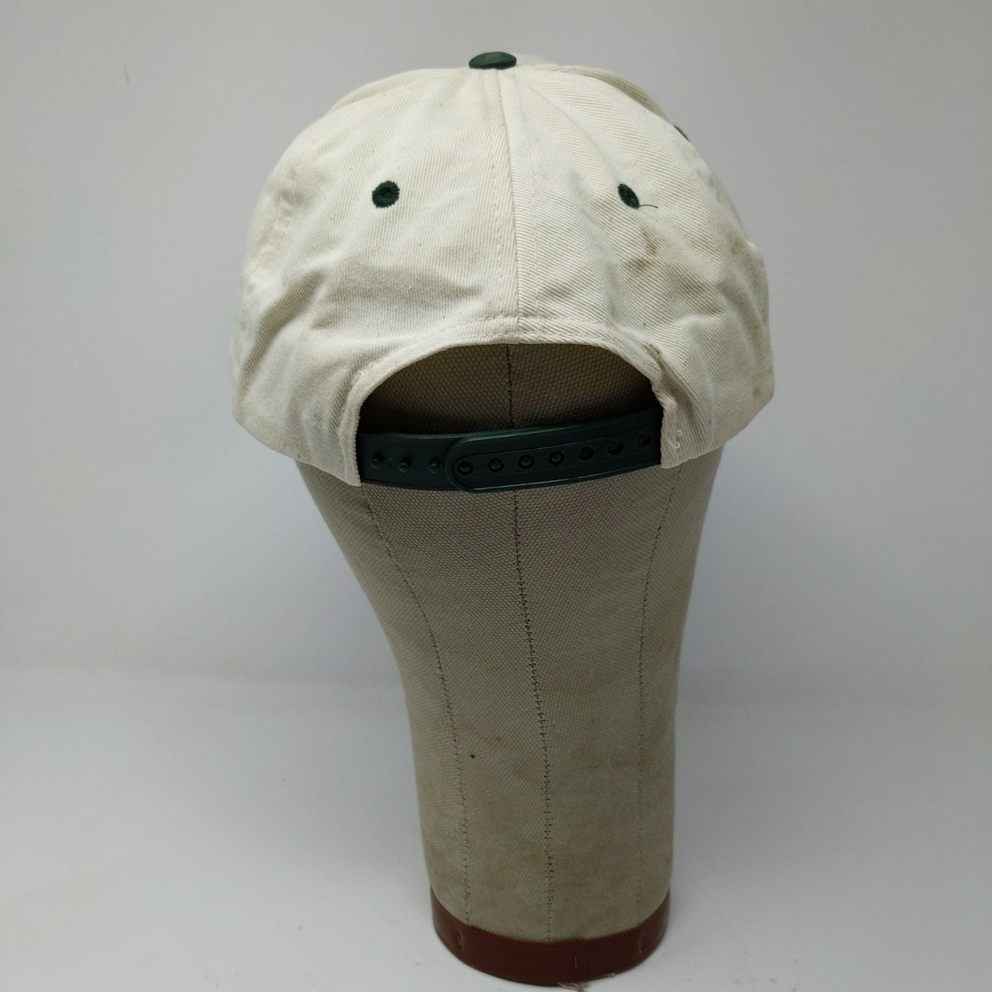 Toppers Clinton County BEEF Snapback Hat White Green Embroidered Text OSFA