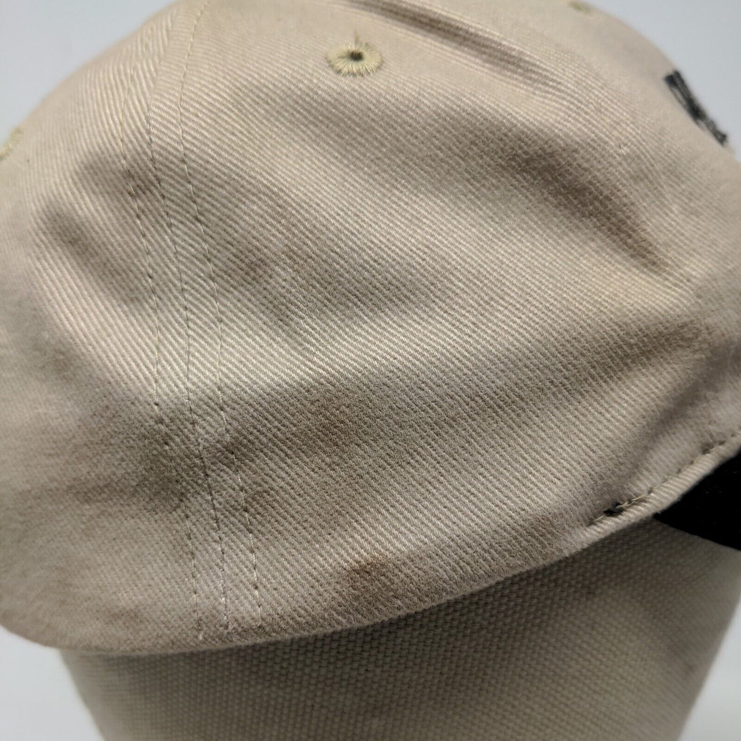 Port Authority Men's Bollock Industries Strapback Hat Tan Black Embroidered