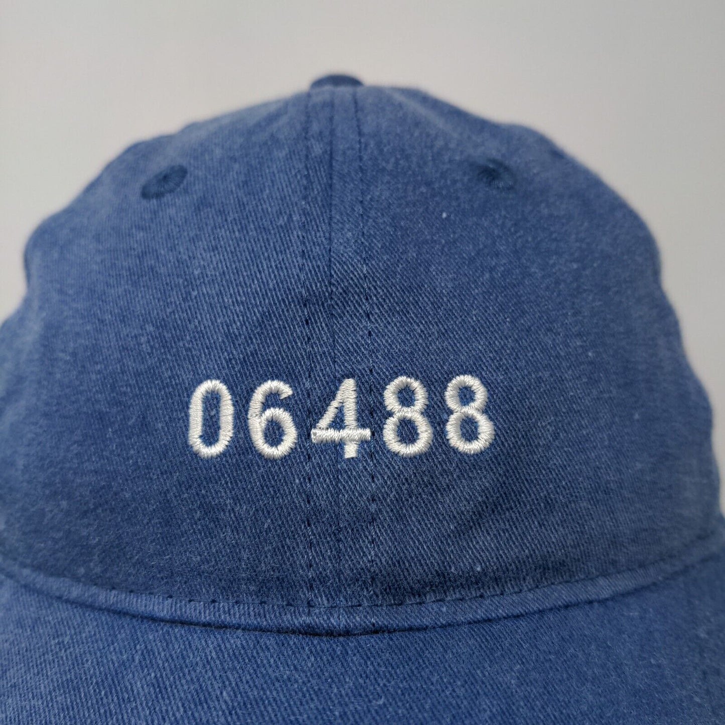 Authentic Pigment Men's Slideback Hat Blue Adjustable Connecticut ZIP 06488