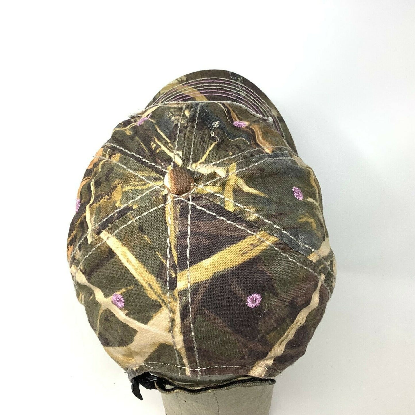 DUCK DYNASTY Camo Cap/Hat, A&E TV Series Ladies Fit Patch Logo Spell Out