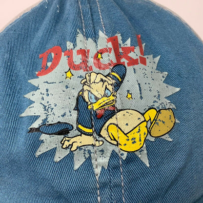 Walt Disney World Disneyland Resort Donald Duck Distressed Hat Blue Slideback