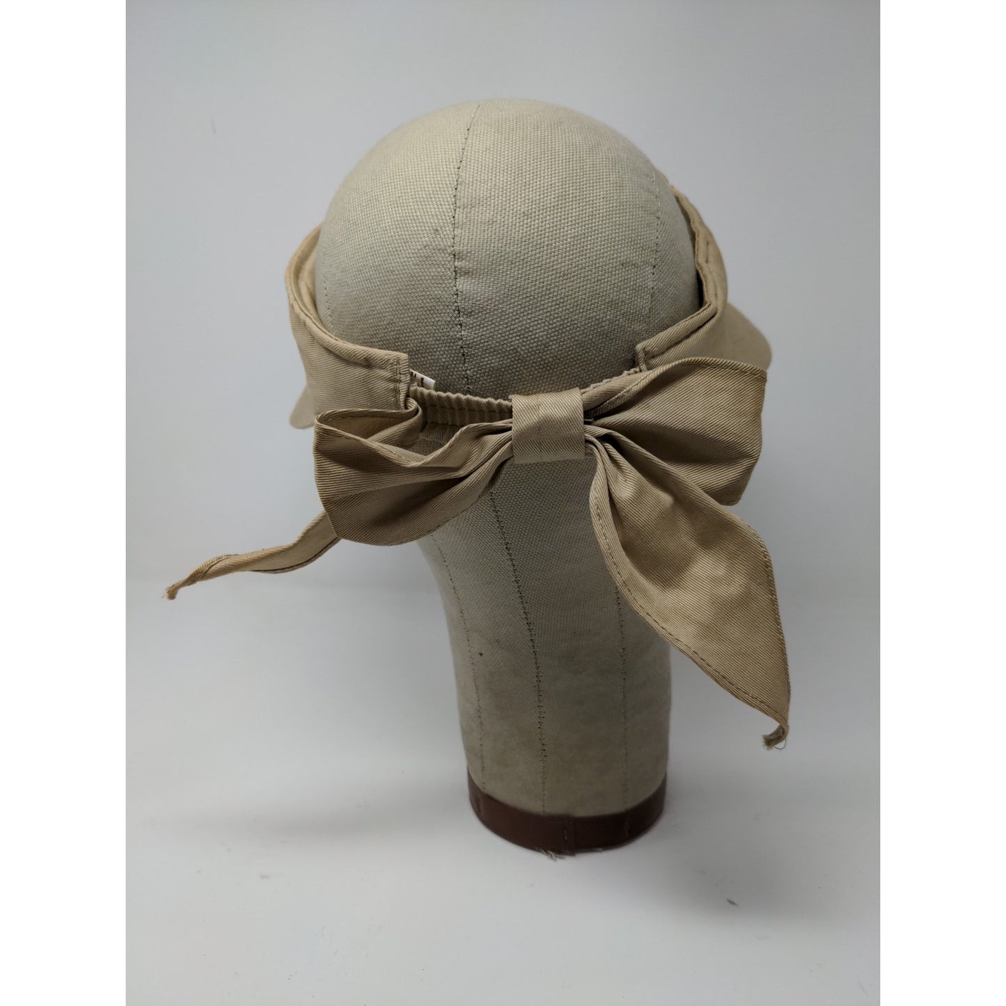 Womens Gitano Sun Visor Hat Brown Tan Beige Tie Back Blank Wide Brim