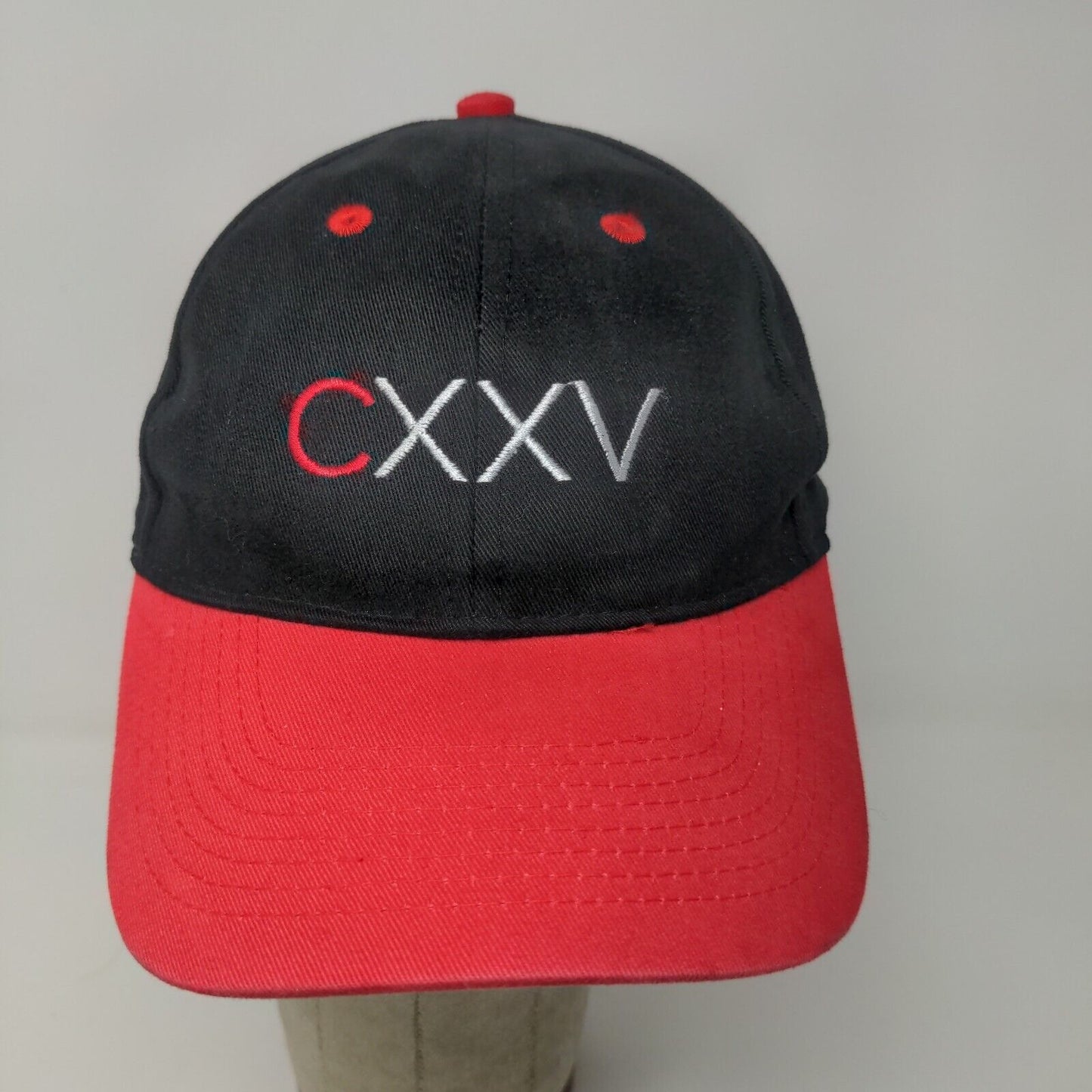 Carnegie Hall CXXV 125 Strapback Hat Red Black Adjustable Embroidered Logo