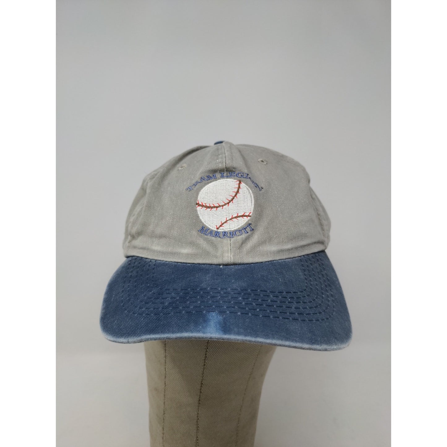 Indiana Team Legion Marriot Slideback Hat Port Authority Adjustable Gray Blue