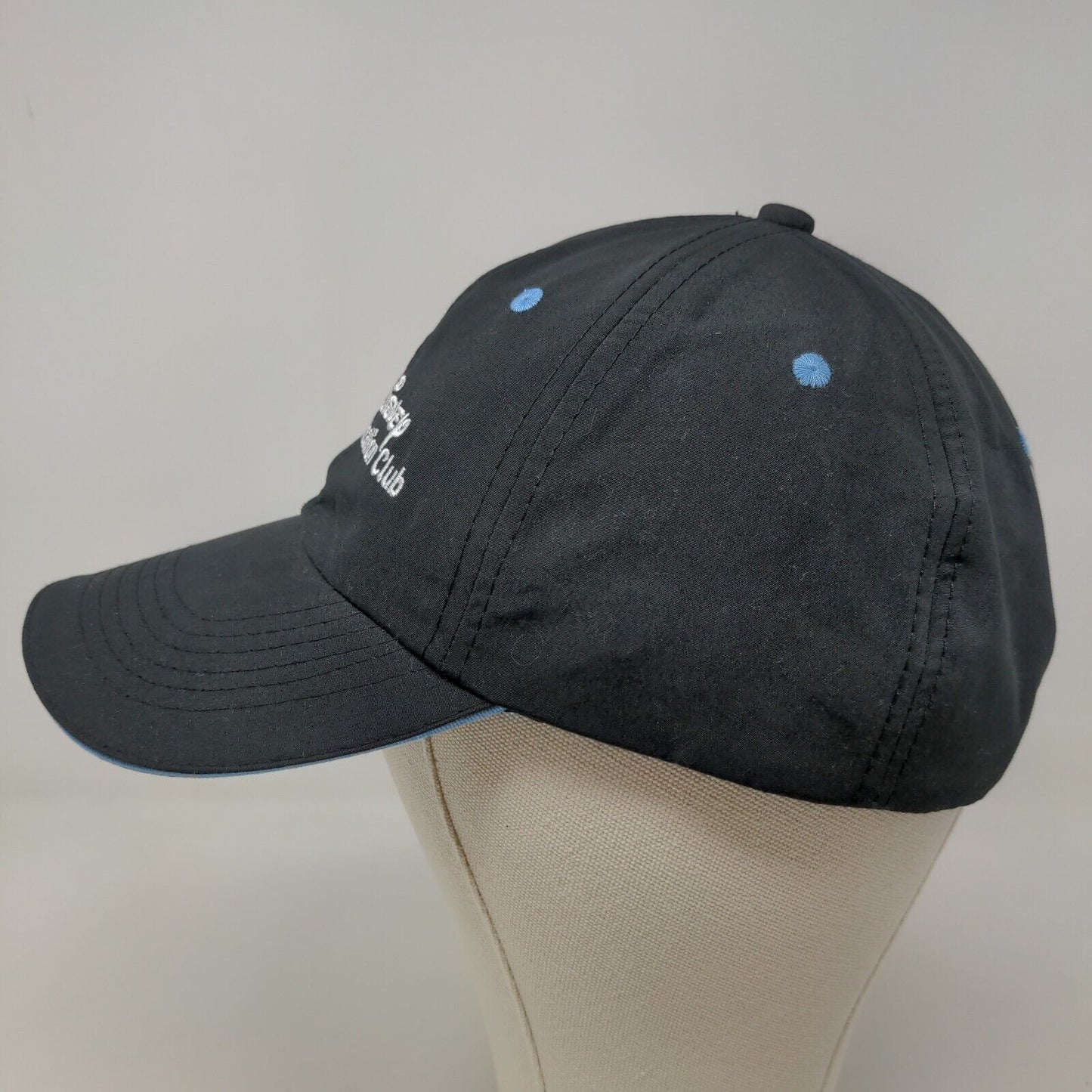 Disney Vacation Club Men's Slideback Hat Black Adjustable Embroidered Logo