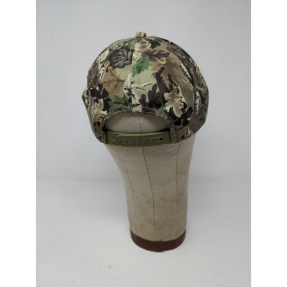 Betz Dearborn Camo Snapback Hat Embroidered Logo Green Brown