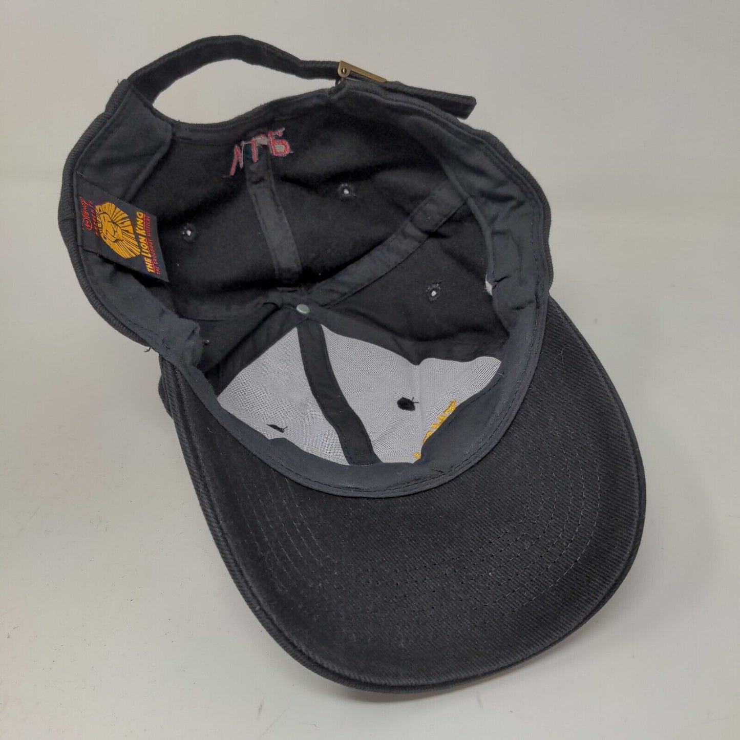 Lion King Broadway Men's Slideback Hat Black Adjustable Embroidered Logo VIP