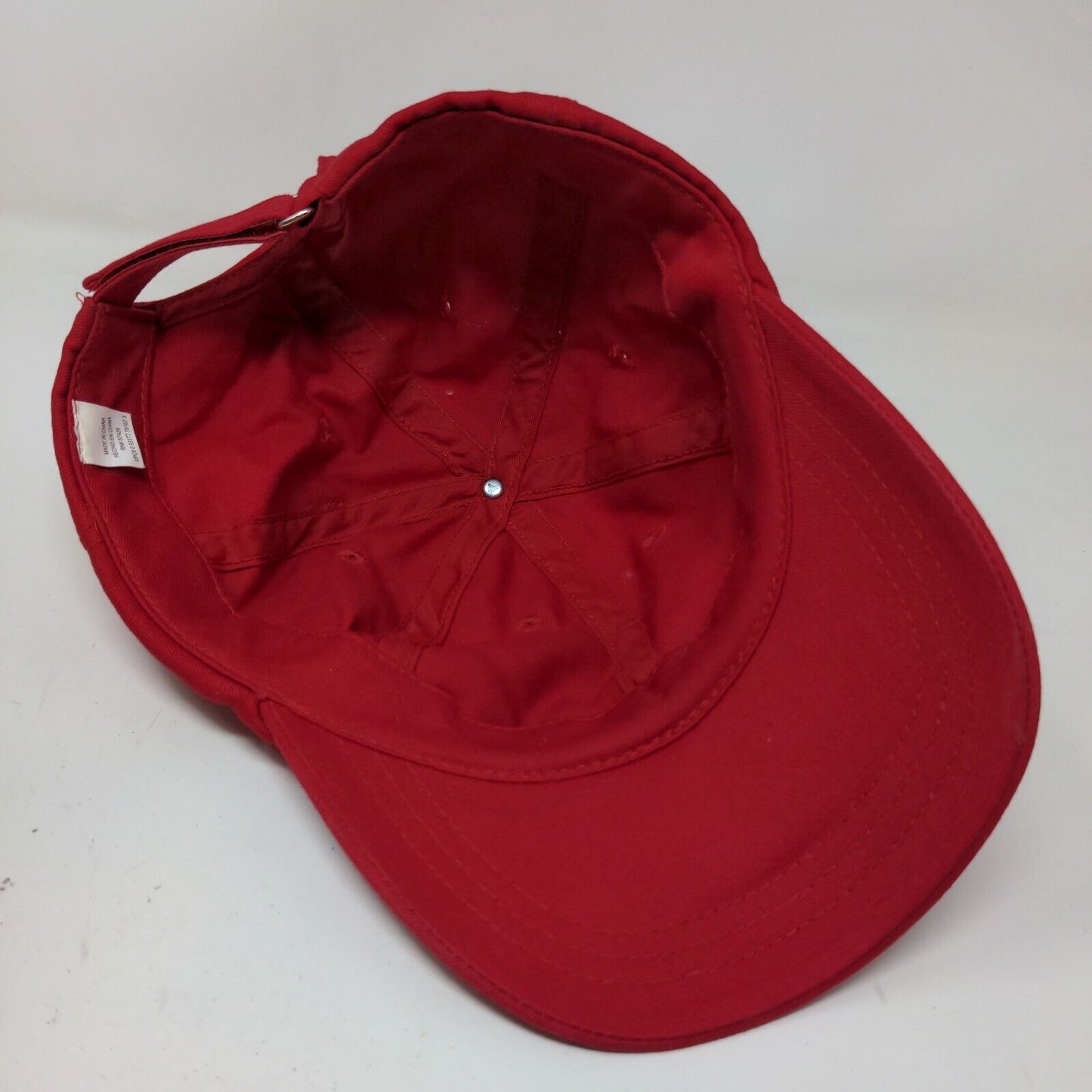 Unbranded Men's Slideback Hat Red Adjustable Blank Baseball Cap