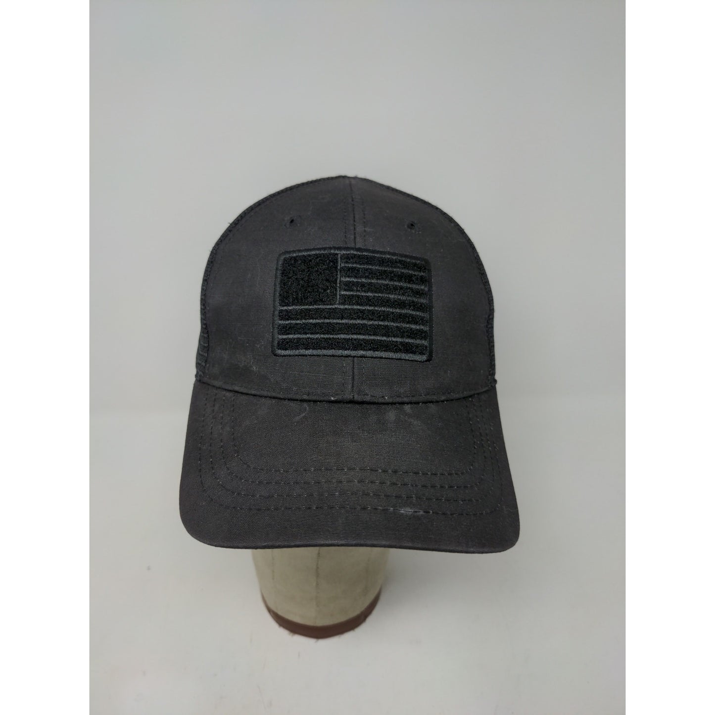 Highland Tactical Patriotic Hat Mesh Back Snapback Embroidered Flag Black OSFM