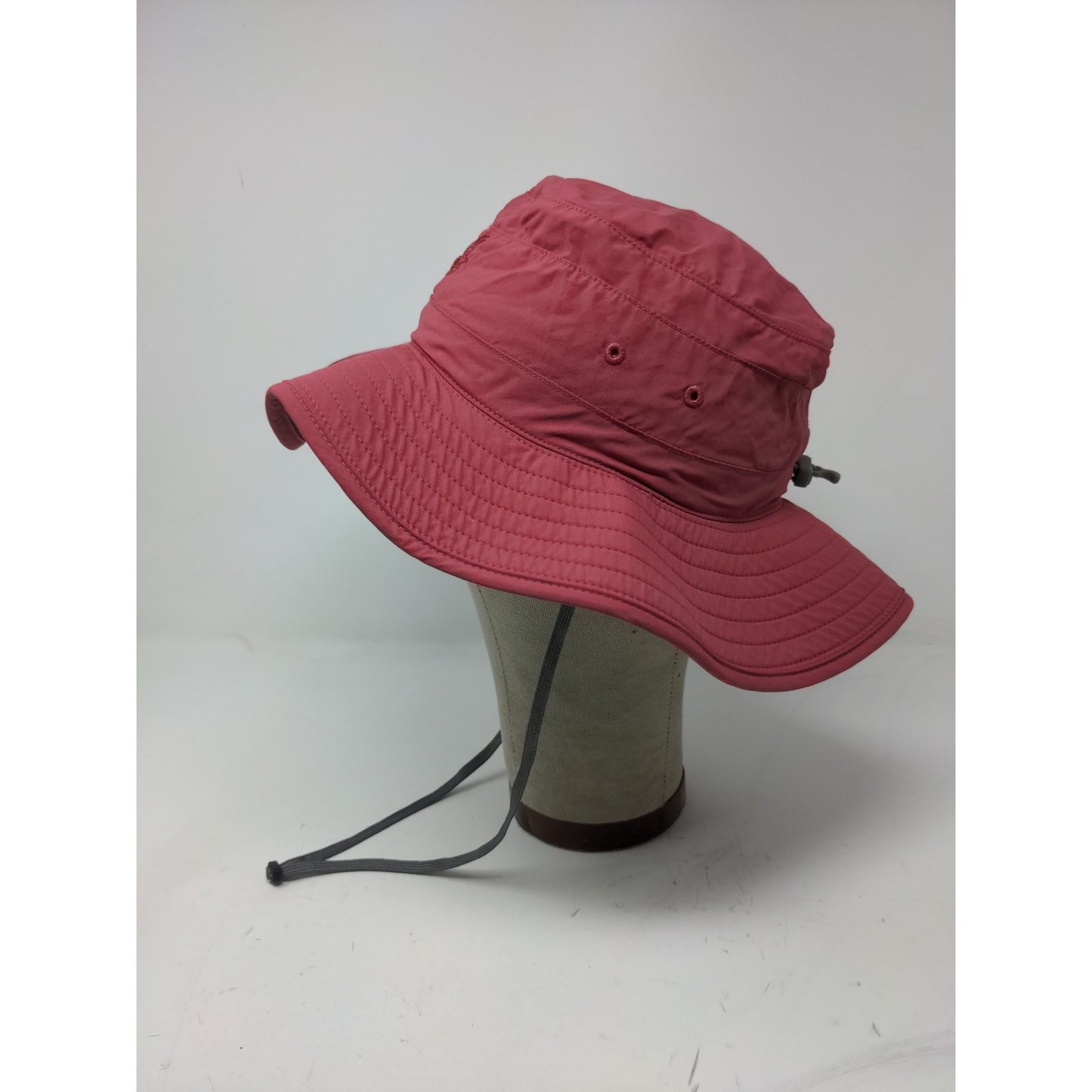 Boonie Sun Wide Brim Hat Size S Red 100% Nylon Embroidered Logo