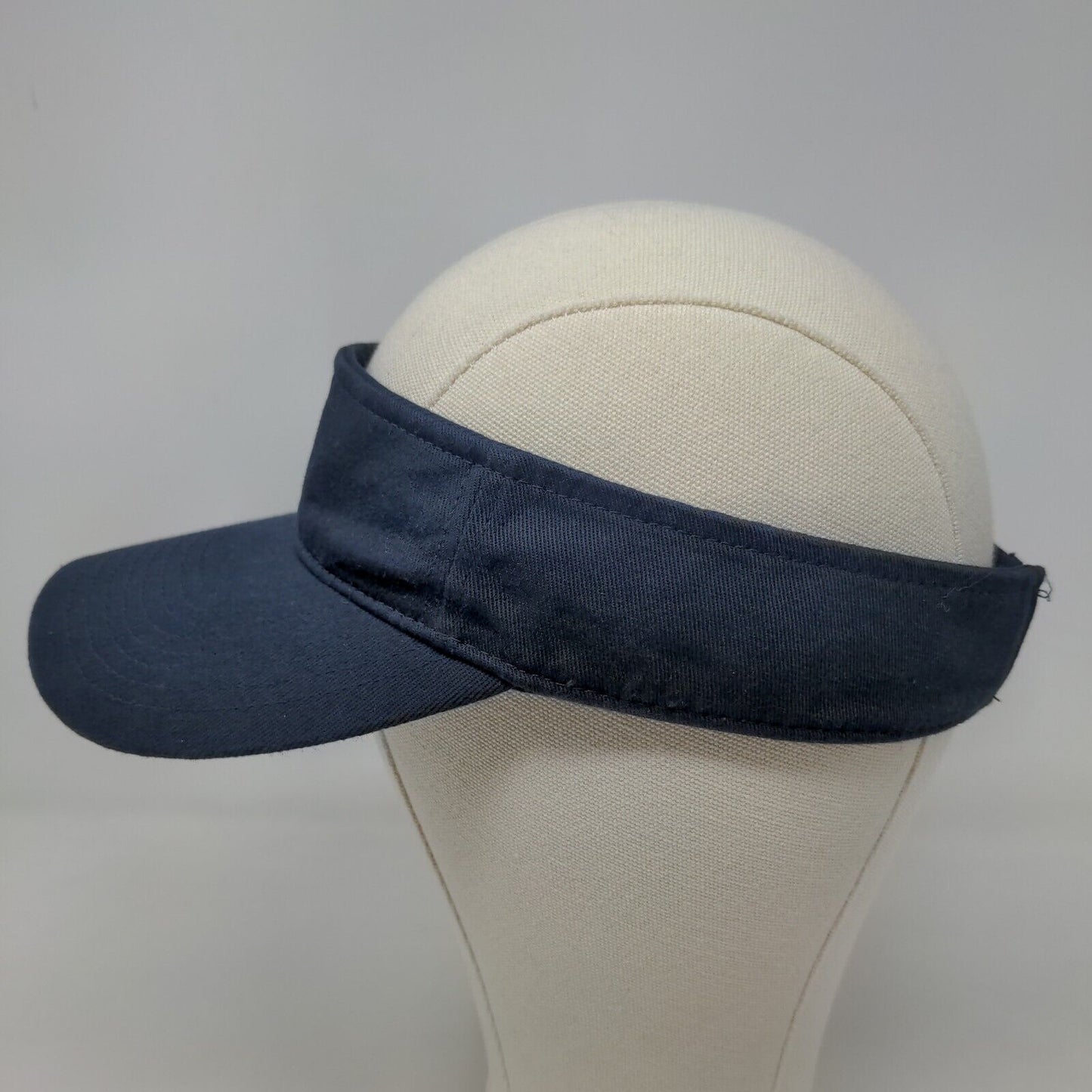 Richardson Men's Strapback Sun Visor Hat Blue Model R45 Embroidered A Logo
