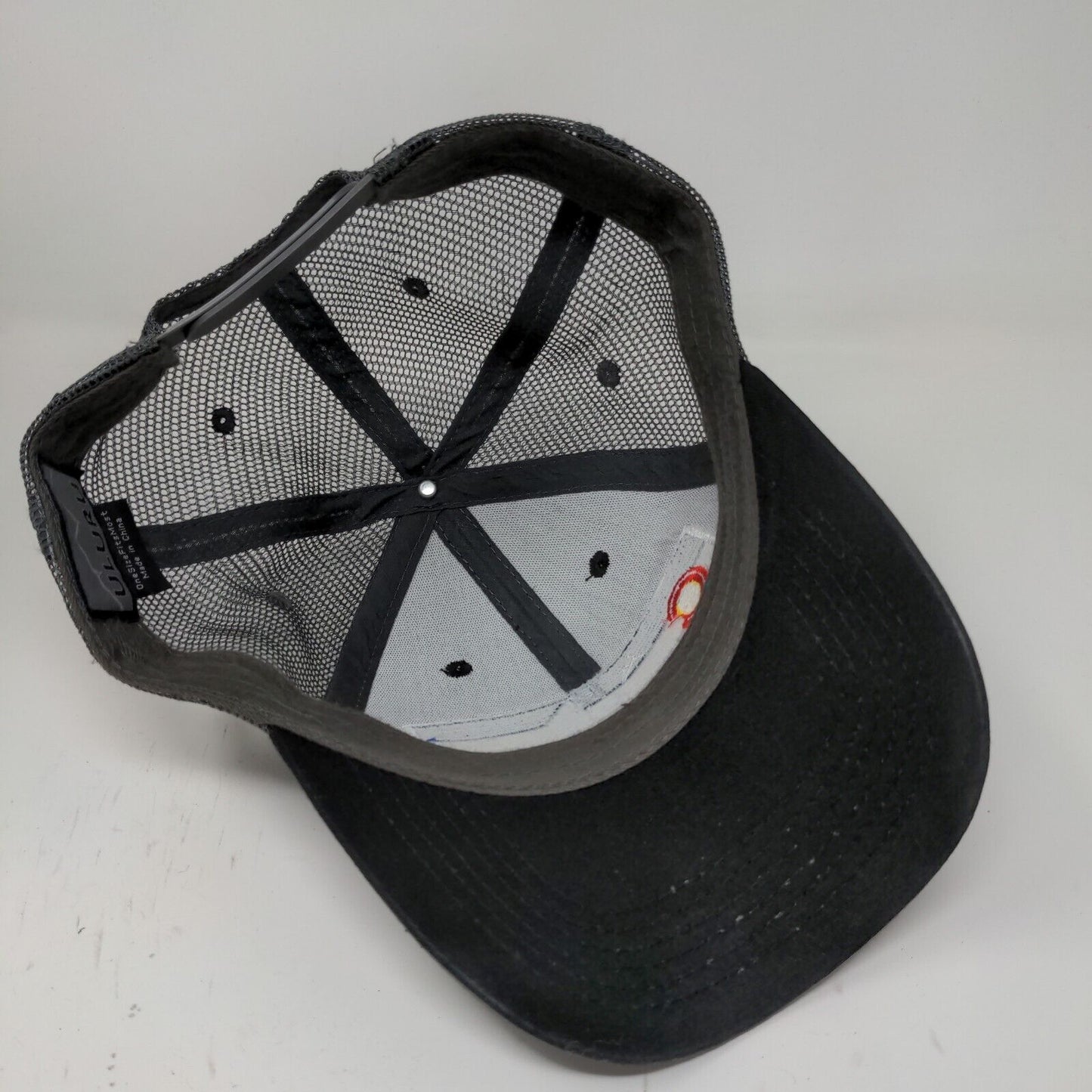 Uluru Colorado Snapback Mesh Back Hat Black OSFM Embroidered Logo