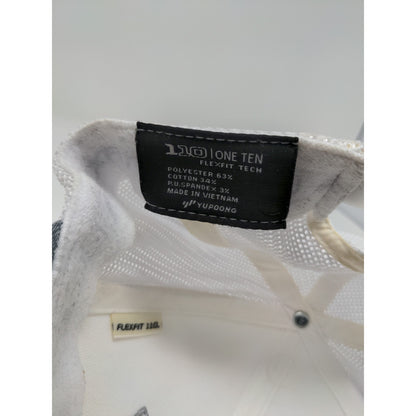 Travis Mathew Mesh Back Snapback Hat 110 One Ten FlexFit White & Gray Adjustable