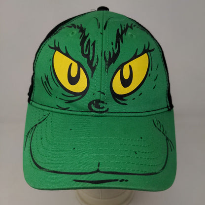 Dr. Seuss Men's Strapback Hat Green All Over Print The Grinch 100% Cotton