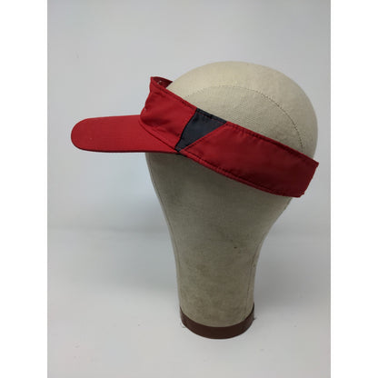 Kolache Factory Employee Work Uniform Visor Hat Strapback Red Embroidered OS