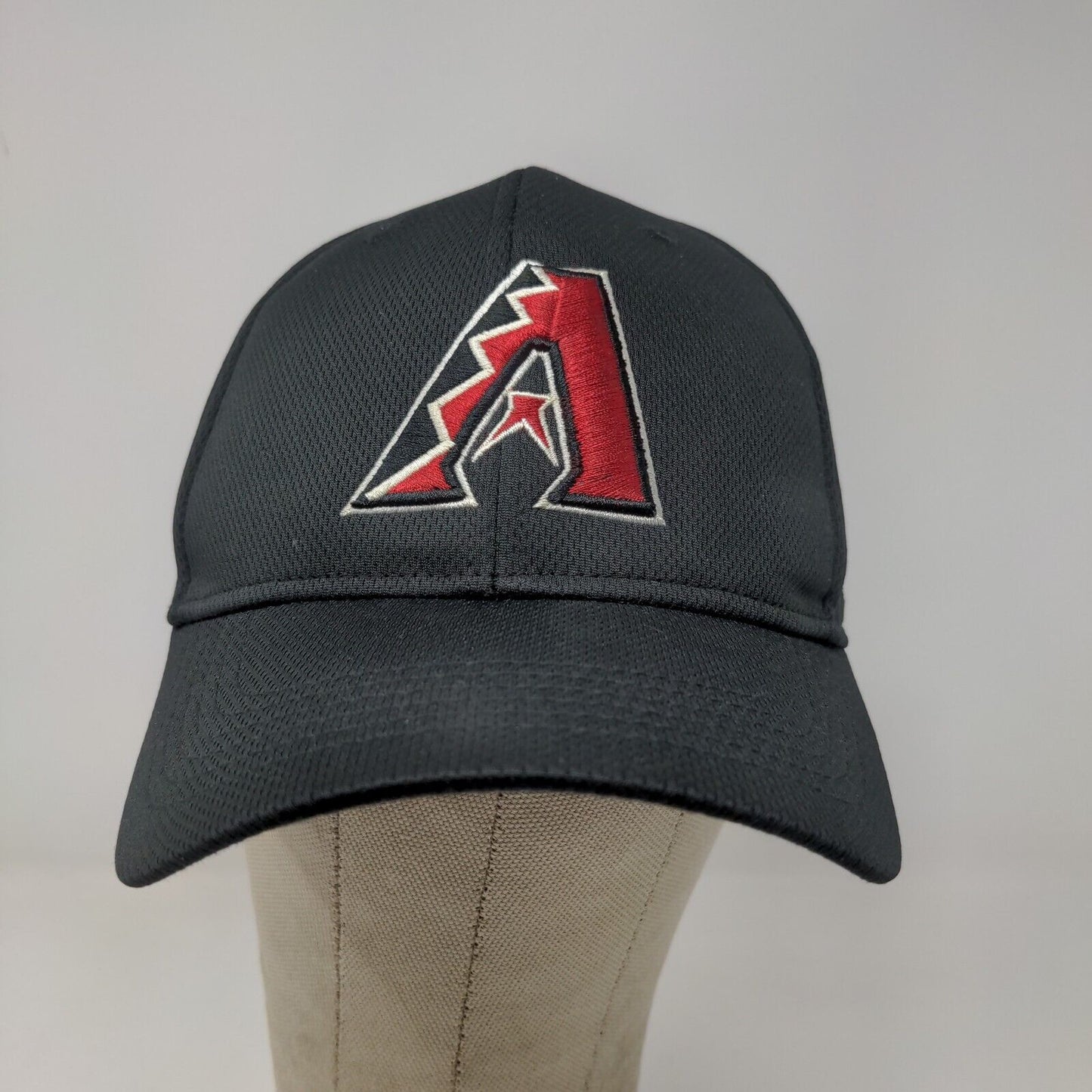 Team MLB Men's Arizona Diamondbacks Strapback Hat Black OSFM Embroidered Logo