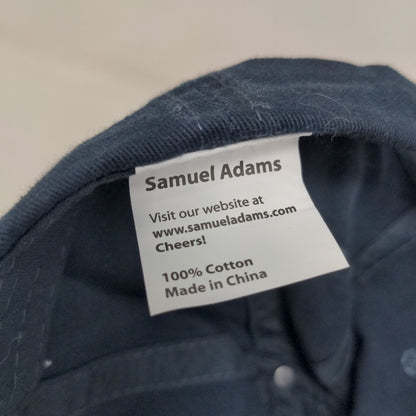 Samuel Adams Men's Slideback Hat Blue Adjustable Embroidered Logo Cotton