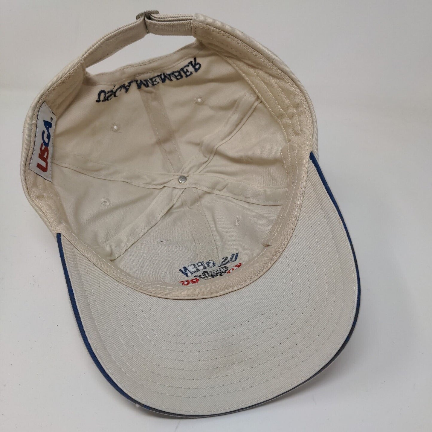 USGA Men's 2006 U.S. Open Winged Foot Slideback Hat Tan Adjustable Embroidered