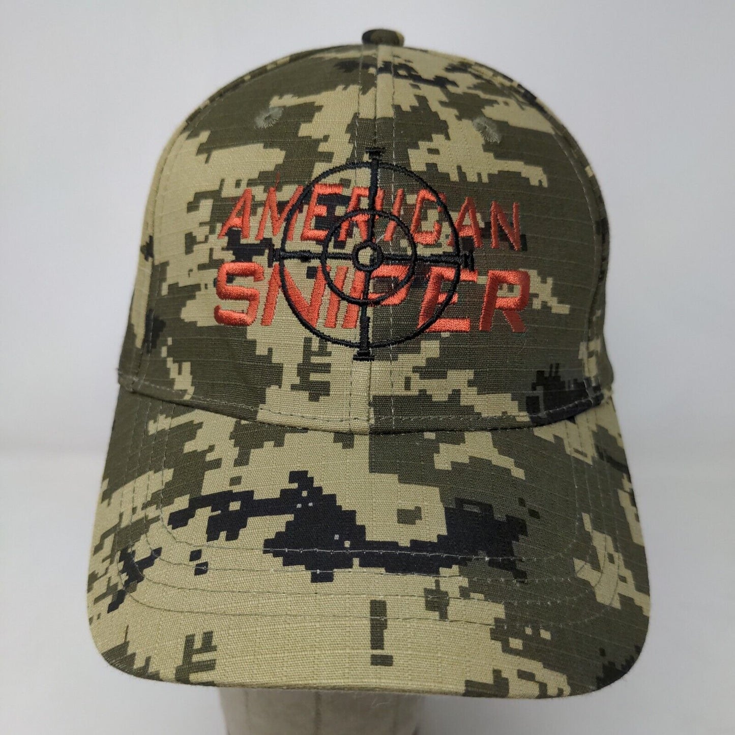 KC Men's American Sniper Camo Hat Green OSFA Embroidered Logo