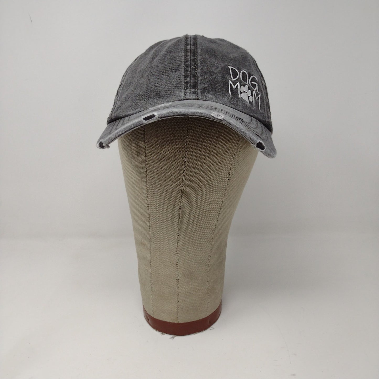 Altered State Dog Mom Slideback Hat Embroidered Paw Gray Distressed