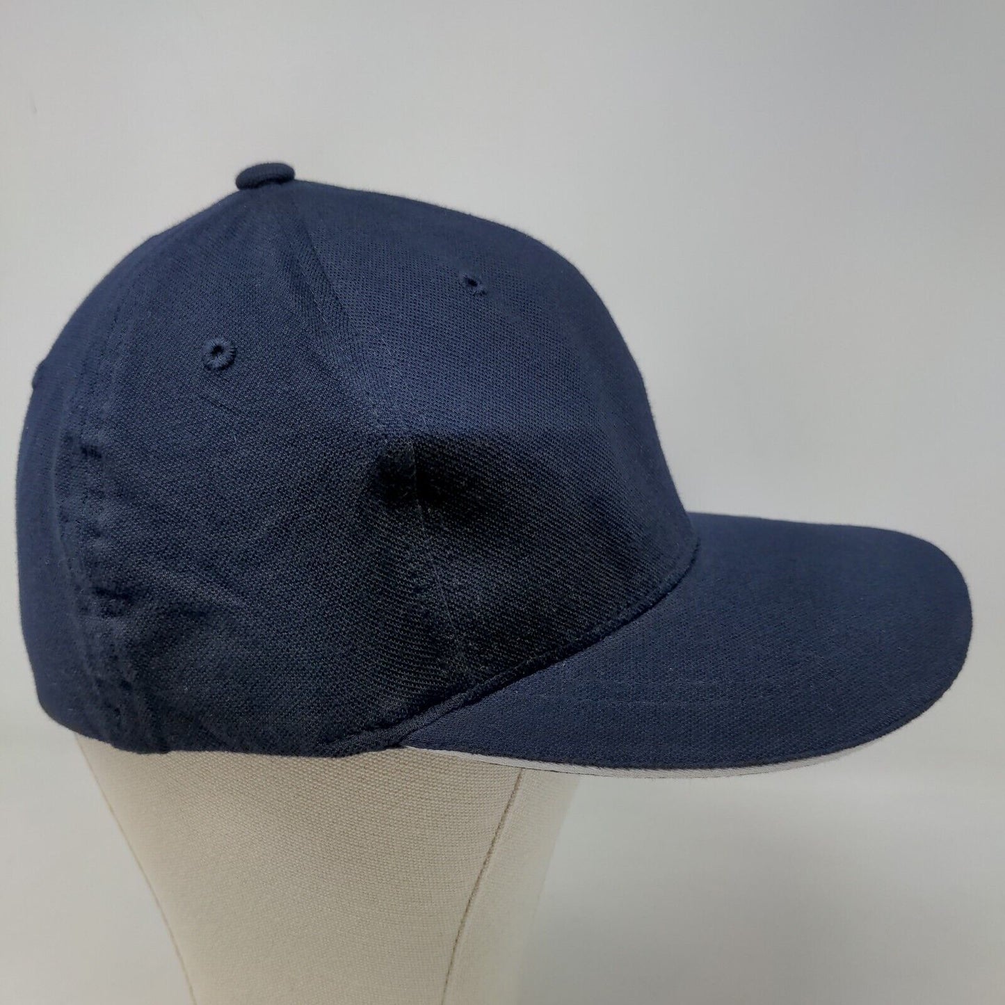Sean John Men's Fitted Hat Blue Size M/L Embroidered Logo 100% Cotton