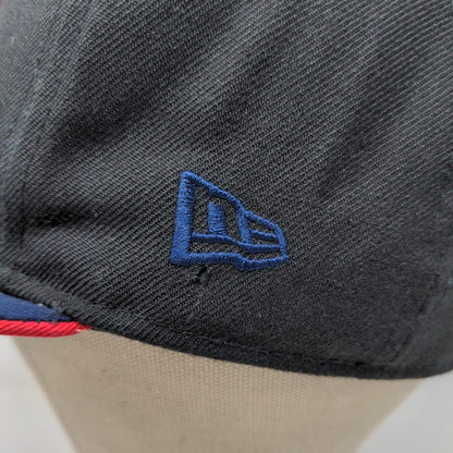 New Era Men's Snapback Hat Black Blue OSFM Cooperstown Collection Boston Red Sox