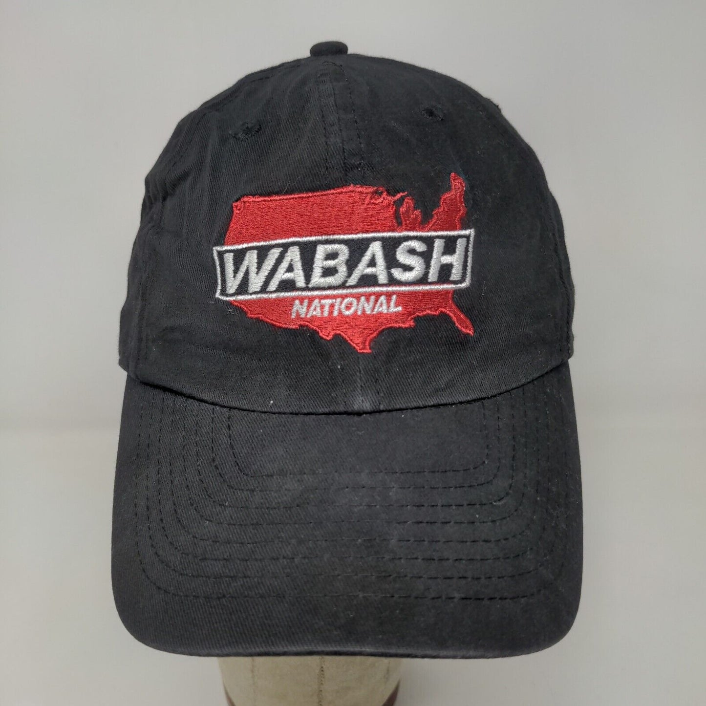 Nissin Wabash National Men's Strapback Hat Black Embroidered Logo