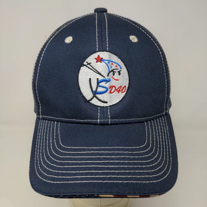 OC Sports Men's Strapback Hat Blue Size Adult Embroidered Logo