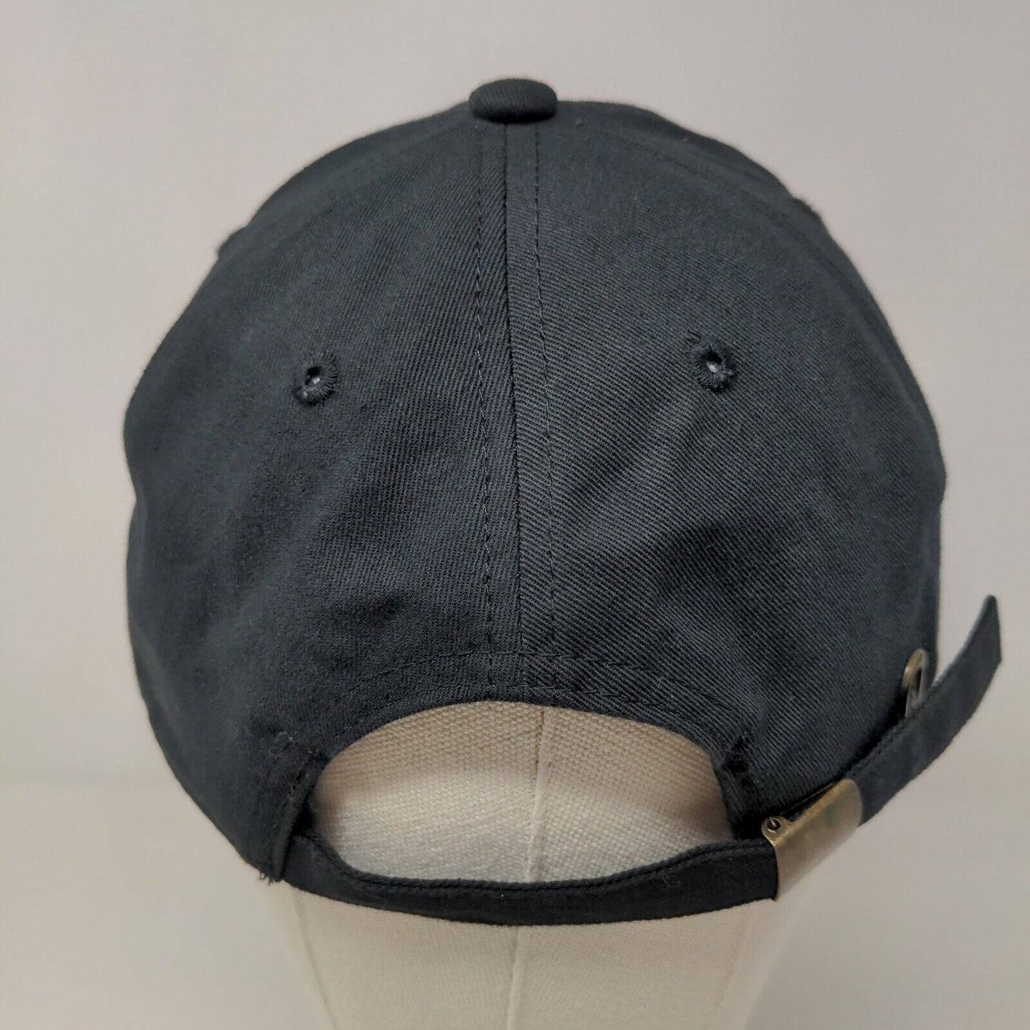 Unbranded Men's Slideback Hat Black Adjustable Embroidered Golf Logo