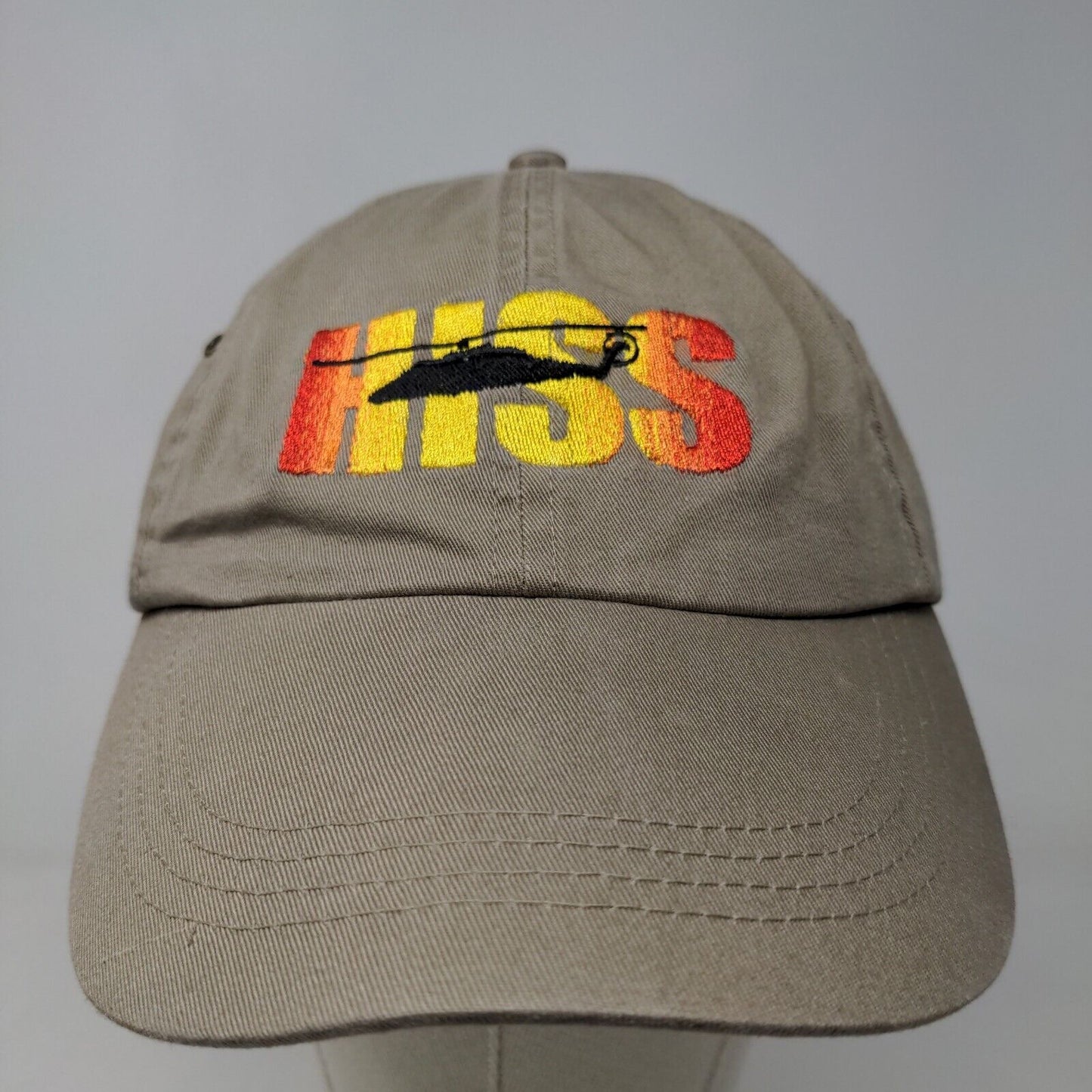 Anvil Men's HISS Helicopter Shipping Slideback Hat Tan Adjustable Embroidered