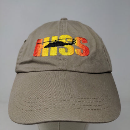 Anvil Men's HISS Helicopter Shipping Slideback Hat Tan Adjustable Embroidered