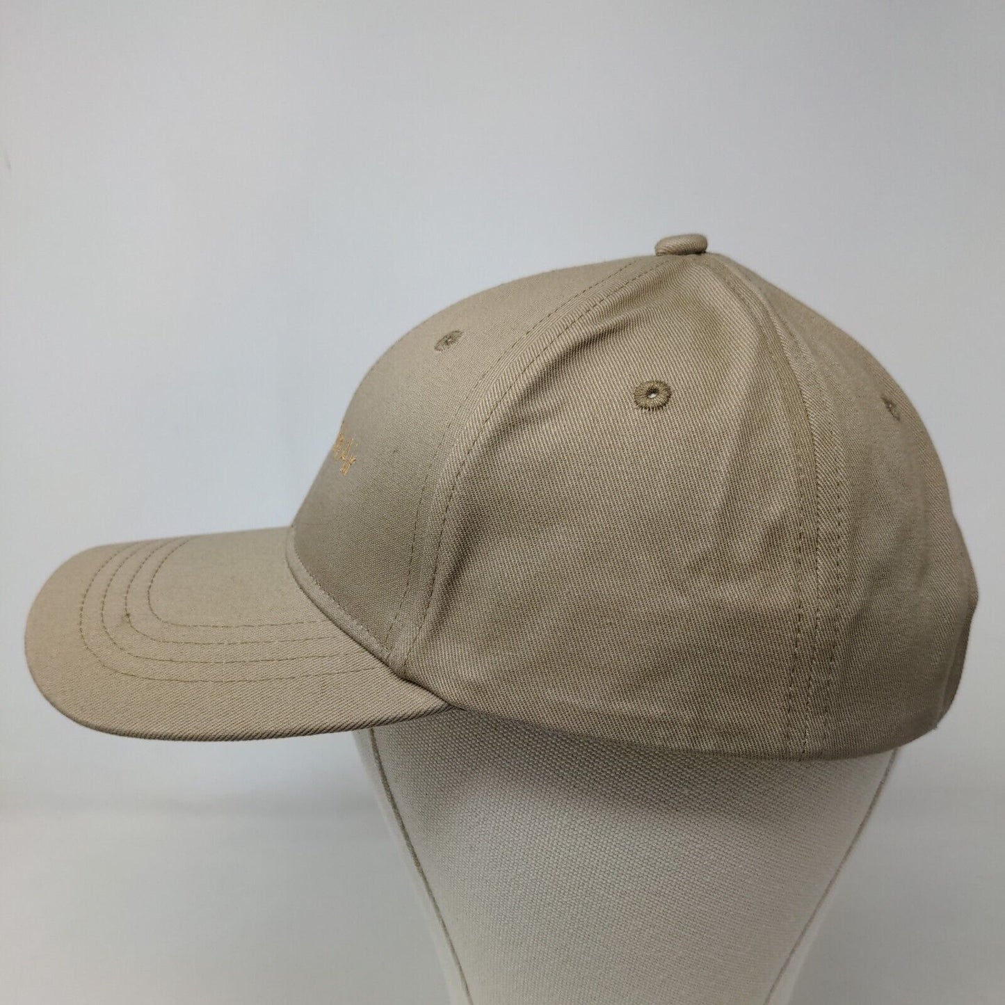 Lands' End Men's Strapback Hat Tan Size OS Embroidered Hopscotch Air Logo