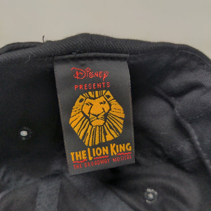 The Lion King Broadway Musical Show VIP Slideback Cap Hat Black Adjustable