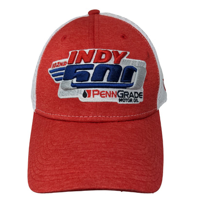 New Era Mens Indy 500 2016 Fitted Hat Red Size M/L Embroidered Logo