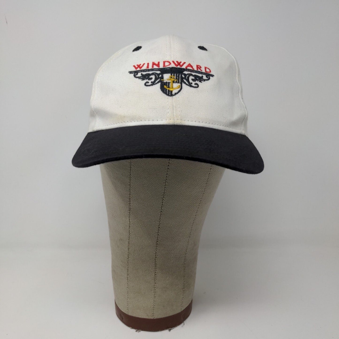 Gear for Sports Windward Snapback Hat Black White Adjustable Embroidered Logo