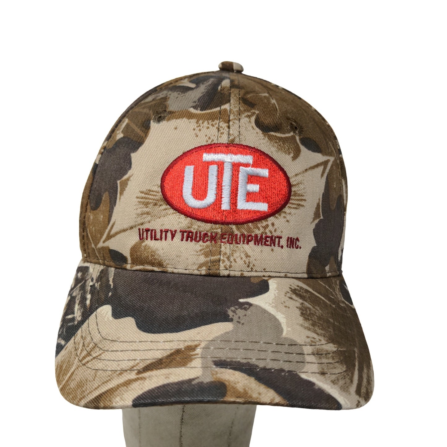 Utility Truck Equipment UTE Men's Strapback Camo Hat OSFM Embroidered Logo