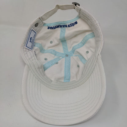 Southern Tide Slideback Hat Cream Adjustable 100% Cotton Embroidered Fish Logo